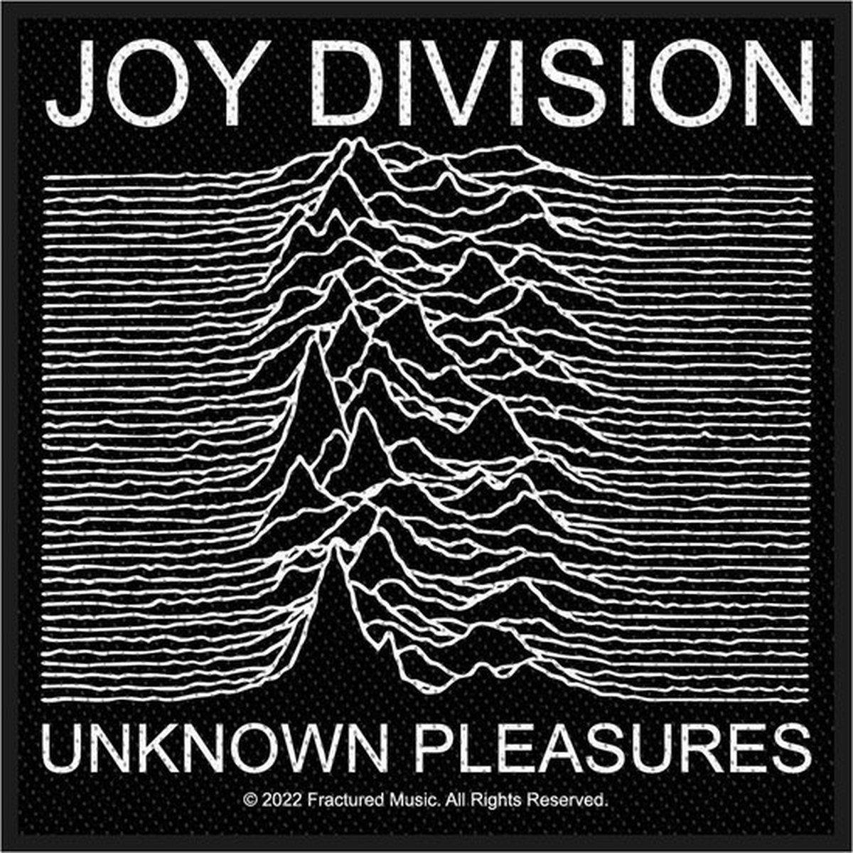 Joy Division - Unknown Pleasures Patch - Zwart | Attitude Holland Joy Division - Unknown Pleasures Patch - Zwart | Attitude Holland
