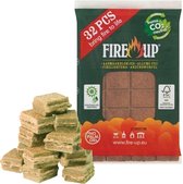 Fire-up Barbecue aanmaakblokjes - 96x - bruin - reukloos - niet giftig - BBQ