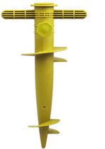 Parasolharing - geel - kunststof - D22-32 mm x H31 cm
