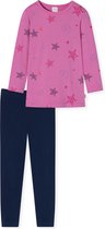 Schiesser Schlafanzug Lang - Girls World Meisjes Pyjamaset - pink - Maat 128