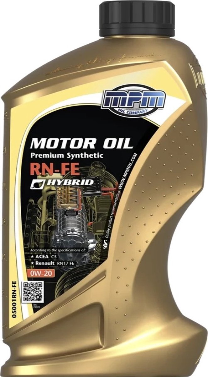 MPM Motorolie 0w20 RN-FE - 1 liter