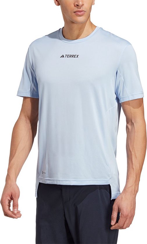 Adidas Mt T-shirt Met Korte Mouwen Blauw XL Man