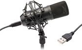 Tie Studio Condenser Mic SW USB-studiomicrofoon Zendmethode:Kabelgebonden Incl. shockmount, Incl. kabel