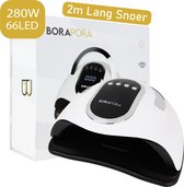 BoraPora Professionele Nageldroger - 280 Watt - 66 LEDS - Geschikt Voor Elke Nagel Gellak - Nageldroger - Nagellamp