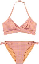 Beachlife Pied De Poule Mini Bikini Zwemkleding Meisjes - Roze - Maat 134/140
