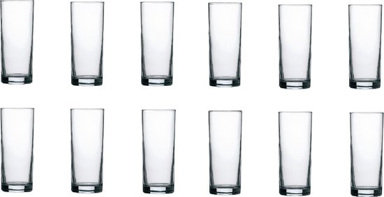 Professionele Longdrinkglazen - 12 Stuks - 230 ml - 23 cl -Long Drink Glazen Set - Hoogwaardige Kwaliteit - Limonade Glazen - Cocktail Glazen - Water Glazen