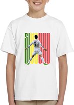 Cristiano Ronaldo - SIUU -- Kinder shirt met tekst- Kinder T-Shirt - wit - Maat 86/92 - T-Shirt leeftijd 1 tot 2 jaar - Grappige teksten - Cadeau - Shirt cadeau - Voetbal tekst- verjaardag -