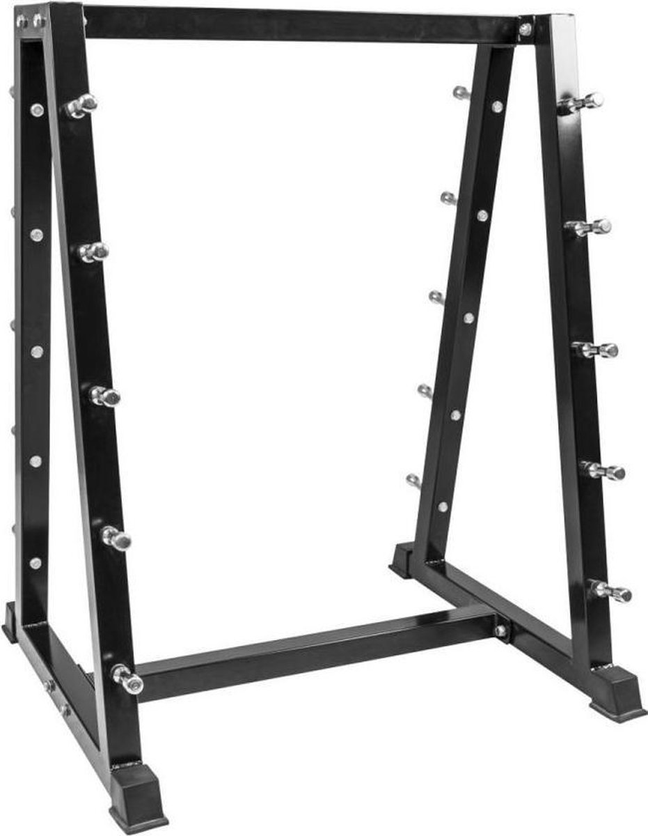 Gorilla Sports - Halterrek - Voor Vaste Halterstangen Rubber