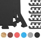 Gorilla Sports 8 eindstukken Lichte houtlook voor Beschermingsmatten - Puzzel matten