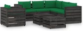 vidaXL-8-delige-Loungeset-met-kussens-grijs-geïmpregneerd-hout