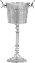 vidaXL - Champagnekoeler - 39x29x71 - cm - massief - aluminium - zilverkleurig