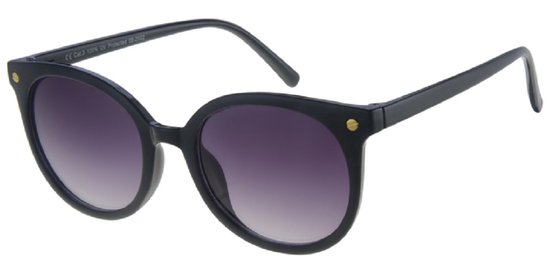 Zonnebril modeljaar 2023 | Damesbril | Montuur zwart - Lens paars