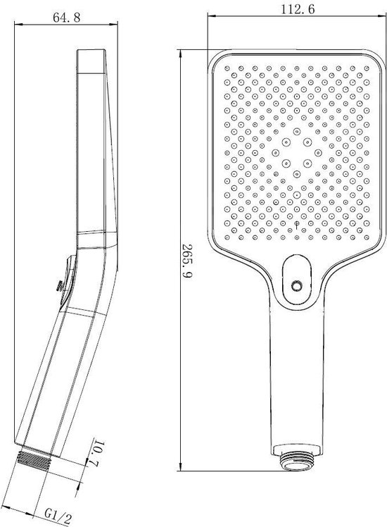 Hansgrohe Vernis Blend - Doucheset Showerpipe 200 Reno, mat zwart