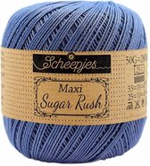 SCHEEPJES MAXI SUGAR RUSH - 261 CAPRI BLUE. PAK MET 5 BOLLEN a 50 GRAM. KL.NUM. 01.