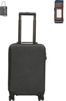 Handbagage Koffer 50x35x25 + TSA cijferslot & Kofferriem | bol.com
