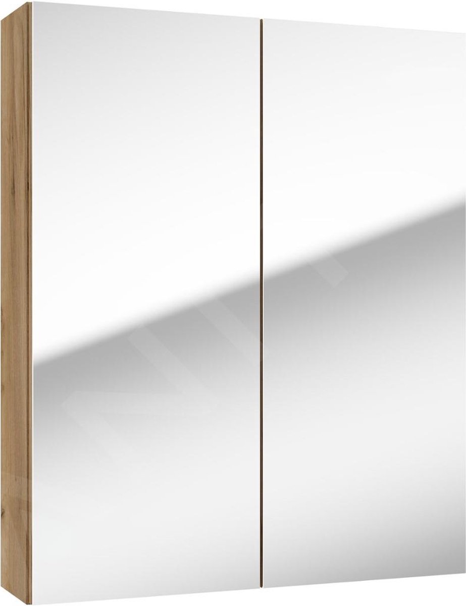 kielle Vega - Spiegelkast, 60x73x15 cm, mat zwart 50118601