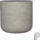 Pottery Pots Pot de Fleurs Jumbo Charlie Beige lavé-Beige- Grijs D 84 cm H 80,5 cm