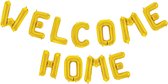 Ballon Aluminium Texte 16" 'Welcome Home' Or