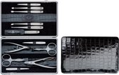 Zwilling TWINOX manicureset 12-delig Kalfsleer Zwart