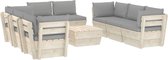 vidaXL-9-delige-Loungeset-met-kussens-pallet-vurenhout