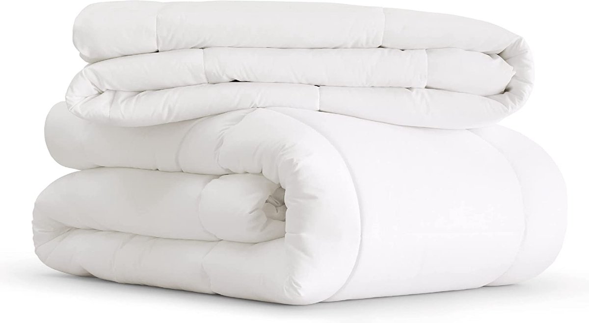 Dekbedovertrek 200x200 cm 4 seizoenen, Oeko-Test gecertificeerde ademende sprei, superzachte, gezellige dekbed