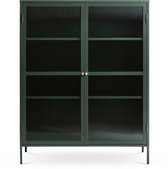 Olivine Katja metalen vitrinekast groen - 111 x 140