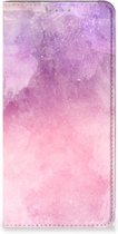 Leuk Telefoonhoesje Google Pixel 7 Bookcase Cover Pink Purple Paint