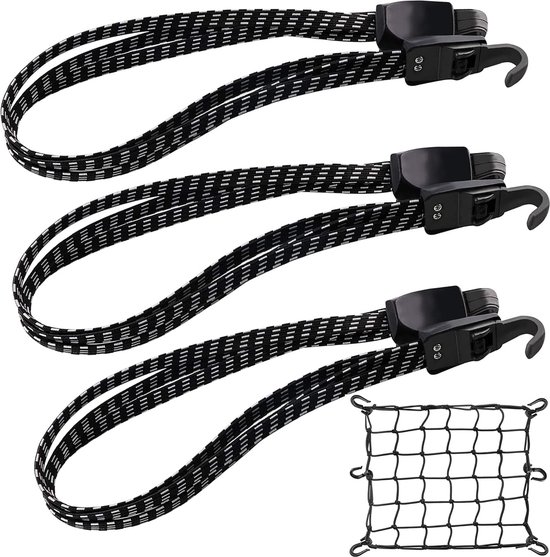 Riem Fiets Bagage Riem 3-in-1 Fiets Rubber Spanner Expander met Haak ...