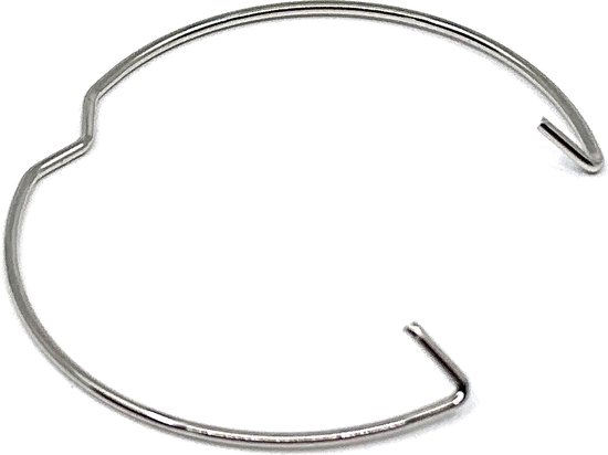 Ressort / rondelle élastique de serrage TQ4U pour spot encastré - Plage de serrage Ø 46 à 55 mm - Chrome