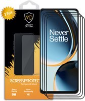 3-Pack OnePlus Nord CE 3 Lite Screenprotectors - MobyDefend Gehard Glas Screensavers - Zwarte Randen - Glasplaatjes Geschikt Voor OnePlus Nord CE 3 Lite
