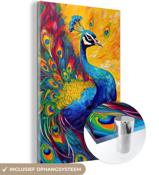 PLIGREAT Suncatchers Paon Verre Acrylique Sun Guadeloupe