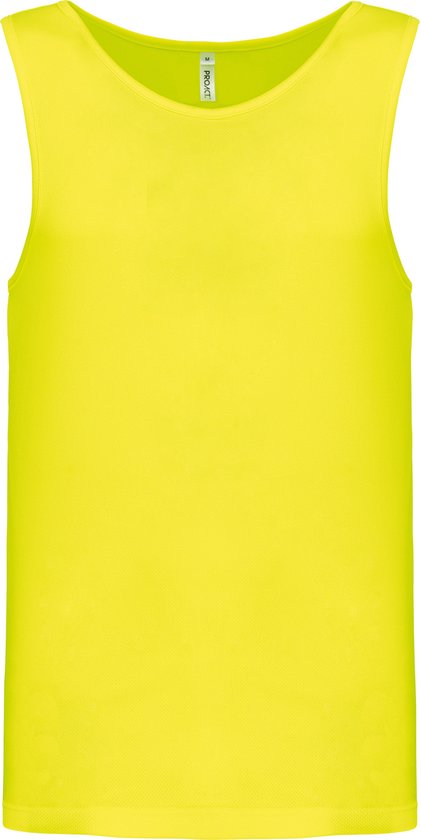 Herensporttop overhemd 'Proact' Fluorescent Geel - XL