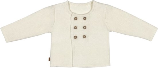 Frogs and Dogs-Flower Power Knitted Vest-Off White - Maat 50/56