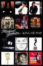 Wandbord Concert Bord - Michael Jackson Collage The King Of Pop