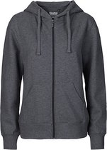 Bol.com Fairtrade Ladies Zip Hoodie met capuchon Dark Heather - L aanbieding