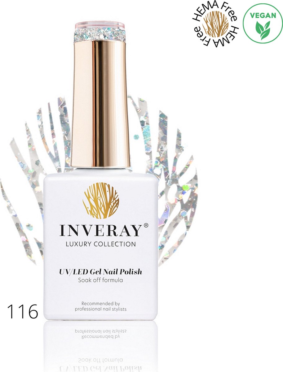 Inveray Gellak - UV/Led - Gel Polish Nr. 116 - Delightful - Prof. Gelpolish - HEMA 12 free - Vegan