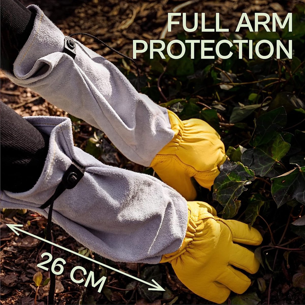 Gants de jardin avec protection avant-bras longs - résistants aux épines -  certifiés