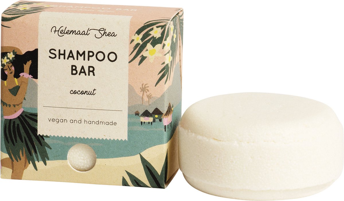 Helemaalshea kokosnoot shampoo bar