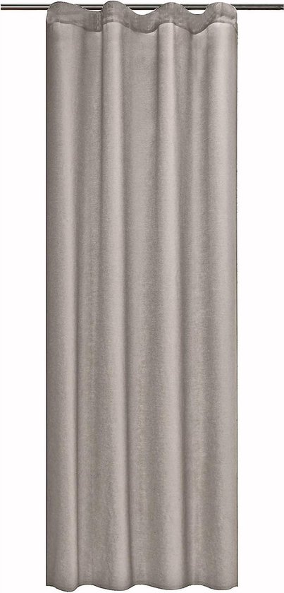 rideau occultant - Rideau avec bande plissée 140 x 245 cm - Pour tringle à rideaux - Passe en machine à laver