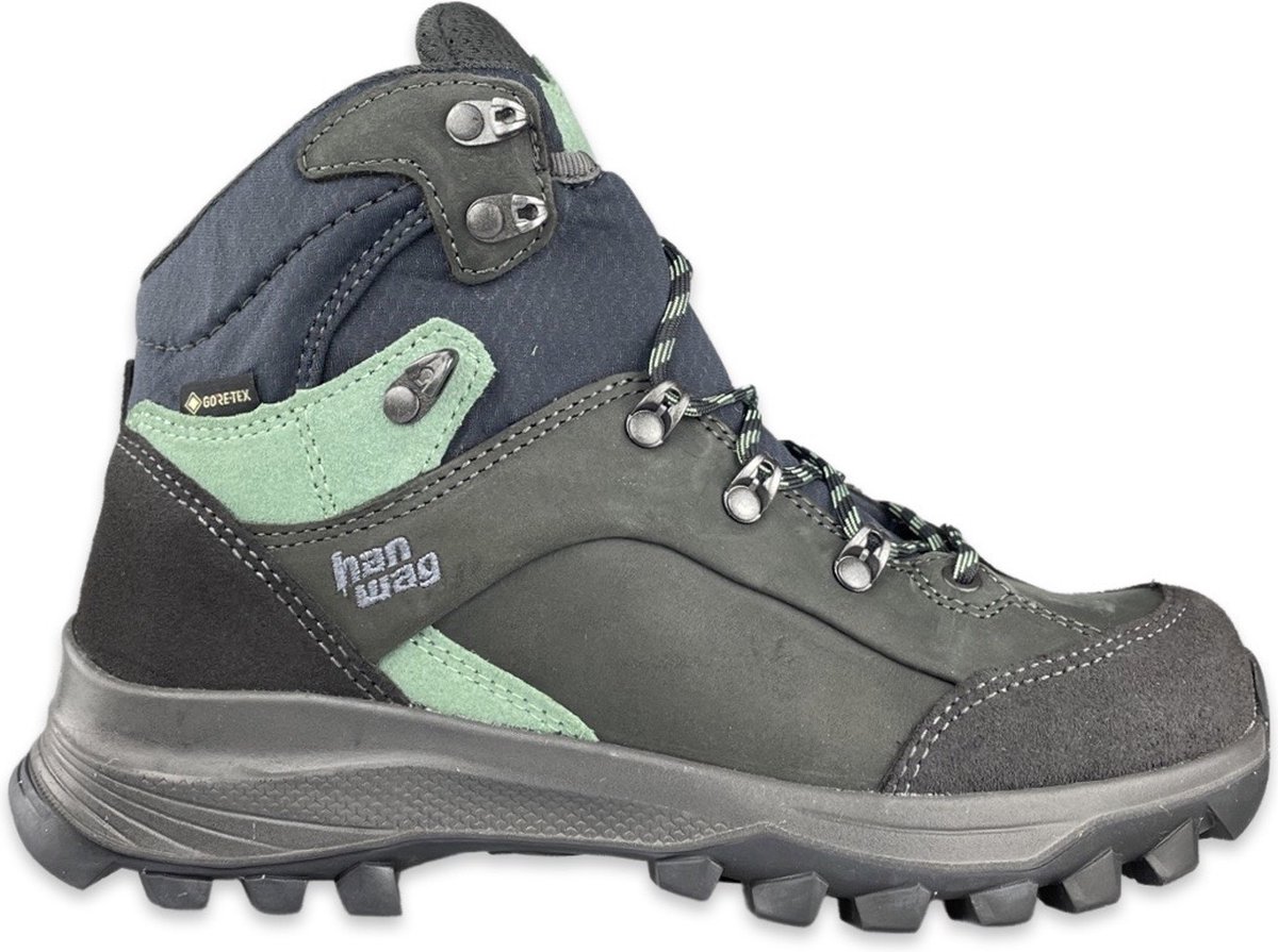 Hanwag Alta Bunion II Lady GTX Wandelschoenen Dames Asphalt 37.5 Mint