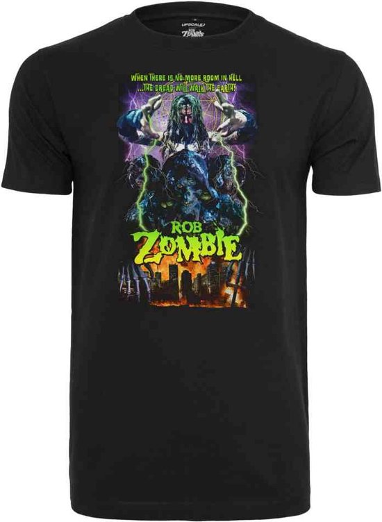 Mister Tee Rob Zombie - Upscale X Rob Zombie Heavy Overize Heren T-shirt - XS - Zwart