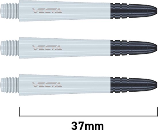WINMAU - Vecta Dartschachten, Wit, Tussenliggend - 1 set per pakket (3 dartvluchten in totaal) van Winmau — afbeelding 5