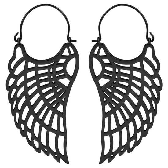Soul-Cats® Set van 2 flesh tunnel tunnel in verschillende maten zwart, grootte: 2 mm, kleur: zwart