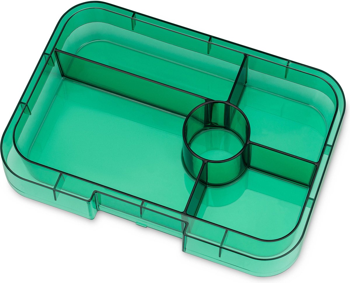 Yumbox Tapas XL extra tray - 5 vakken - Clear Green