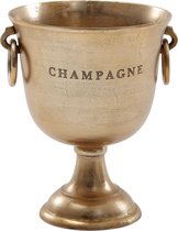 Rootz Gold Champagnekoeler - Grote aluminium drankenkoeler - Flessenkoeler voor champagne, wijn en mousserende wijn - Tafelmodel champagnekoeler - 28,5x37,5x28,5 cm