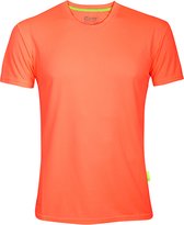 Herensportshirt 'Evolution Tech Tee' met korte mouwen Neon Peach - XL