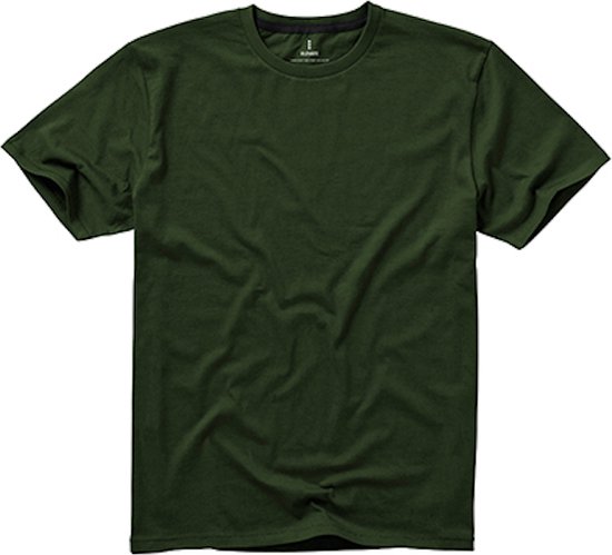 Heren T-shirt 'Nanaimo' met ronde hals Army Green - XXL