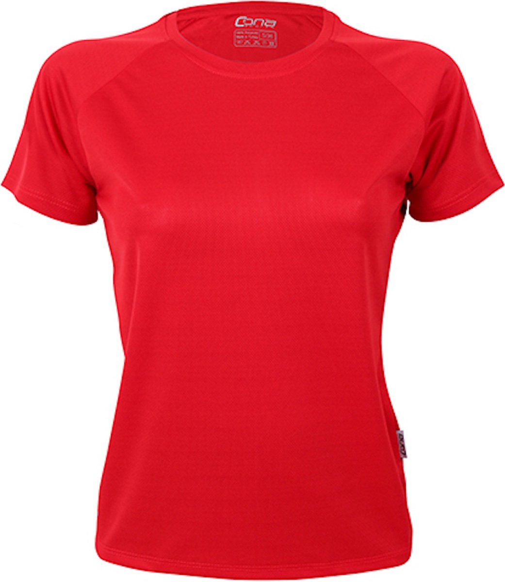 Damessportshirt 'Tech Tee' met korte mouwen Red - M