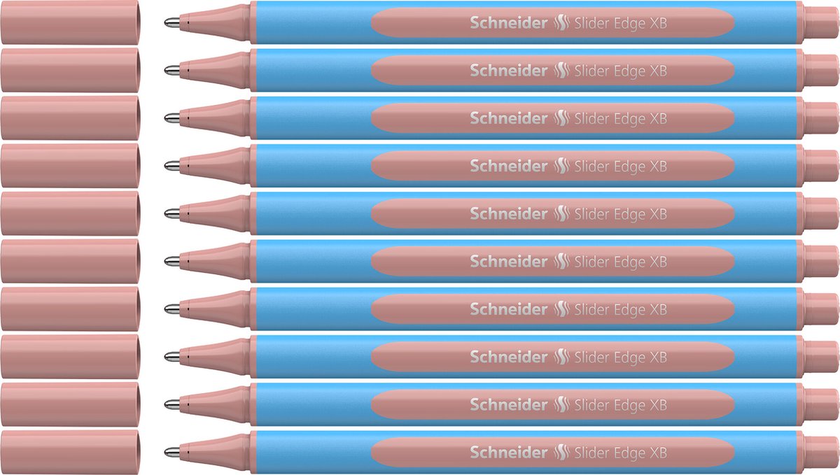 Schneider balpen - Slider Edge pastel - penpunt XB - pastel blush - 10 stuks - S-152236-10