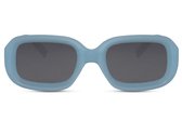 Zonnebril blauw - Jekko blauw - Zonnebril rechthoekig blauw - Festival bril blauw - Mybuckethat